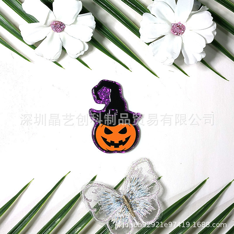 Wholesale 10pcs/pack Halloween sequin acrylic DIY accessories