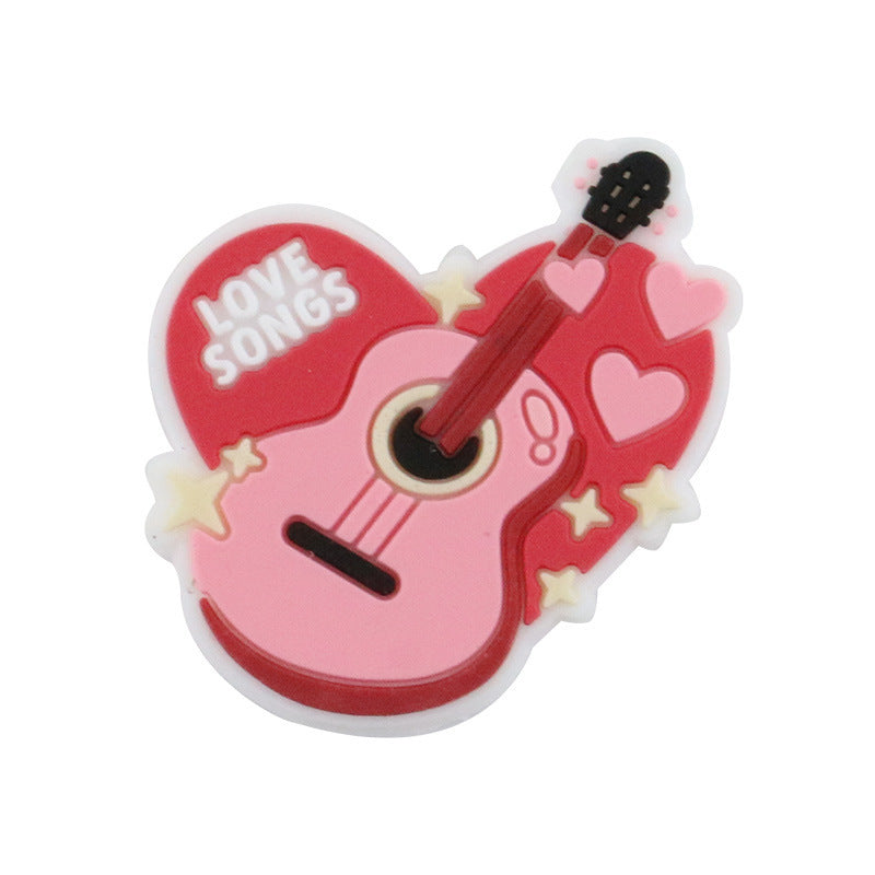 Wholesale Random 100pcs  Valentine' s Day Series Silicone Beads Focal Beads