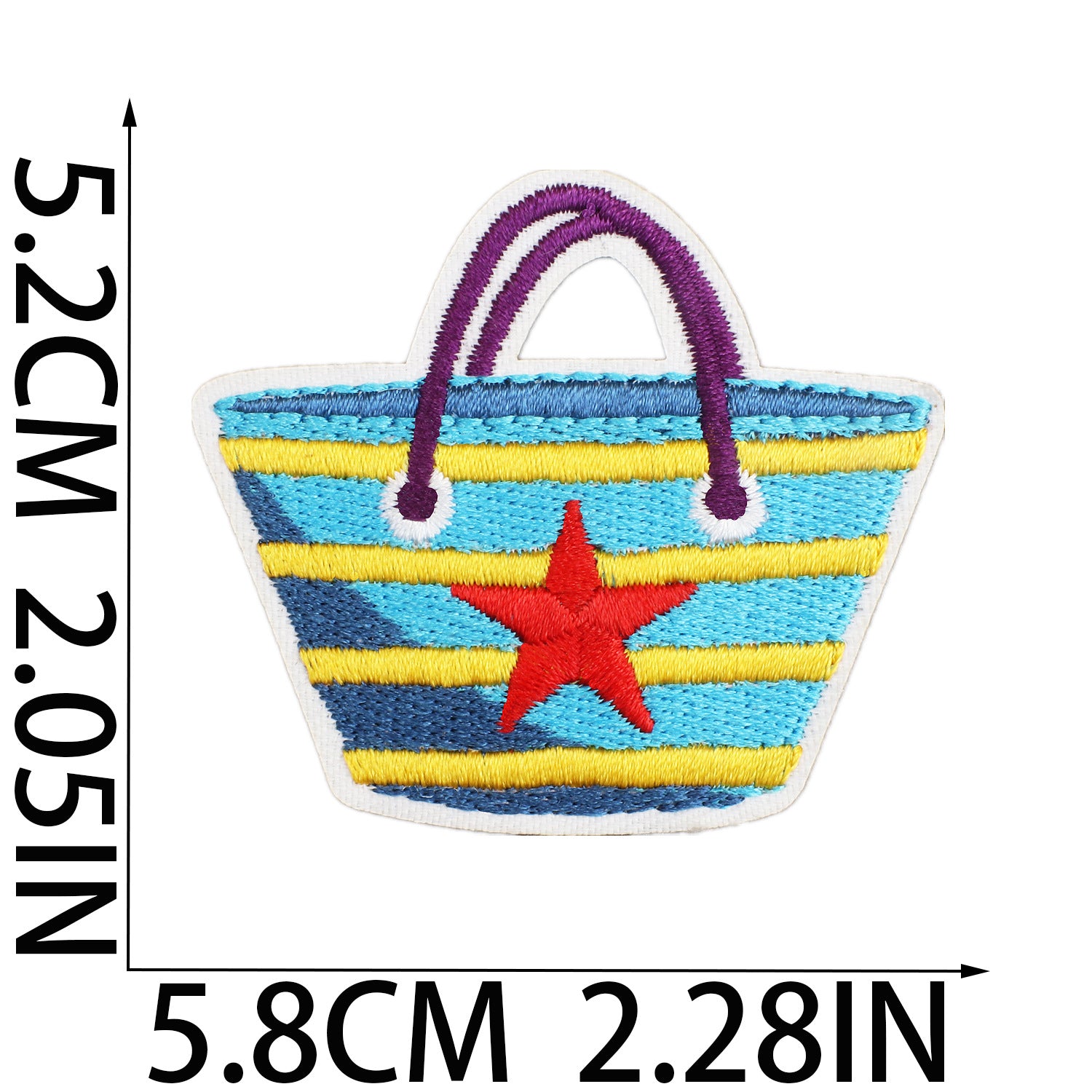 Wholesale Vacation Beach Embroidered Cloth Patch Camera Sun Sand Ball Decorative Sew On Applique For Clothing Bag Gift