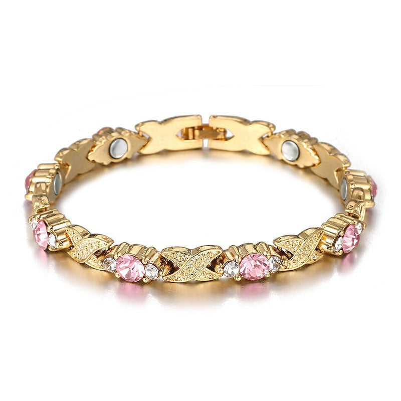 Wholesale Magnet Bracelet Color Diamond Bracelet Trendy Cool All-match Bracelet