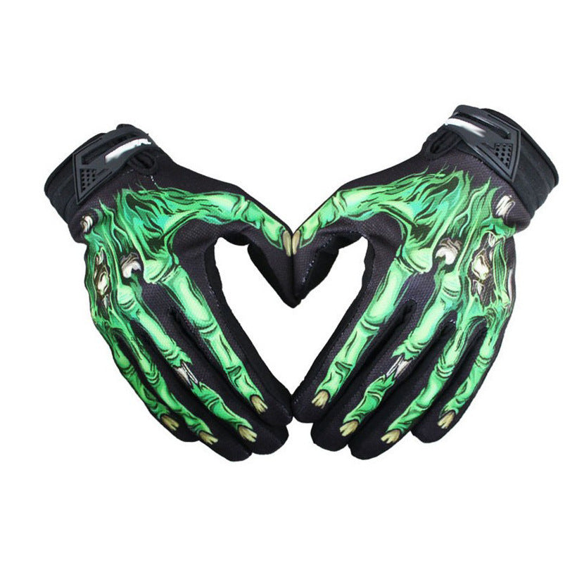 Wholesale Sports Autumn and Winter Style Ghost Claw Full Finger Cycling Nylon Gloves