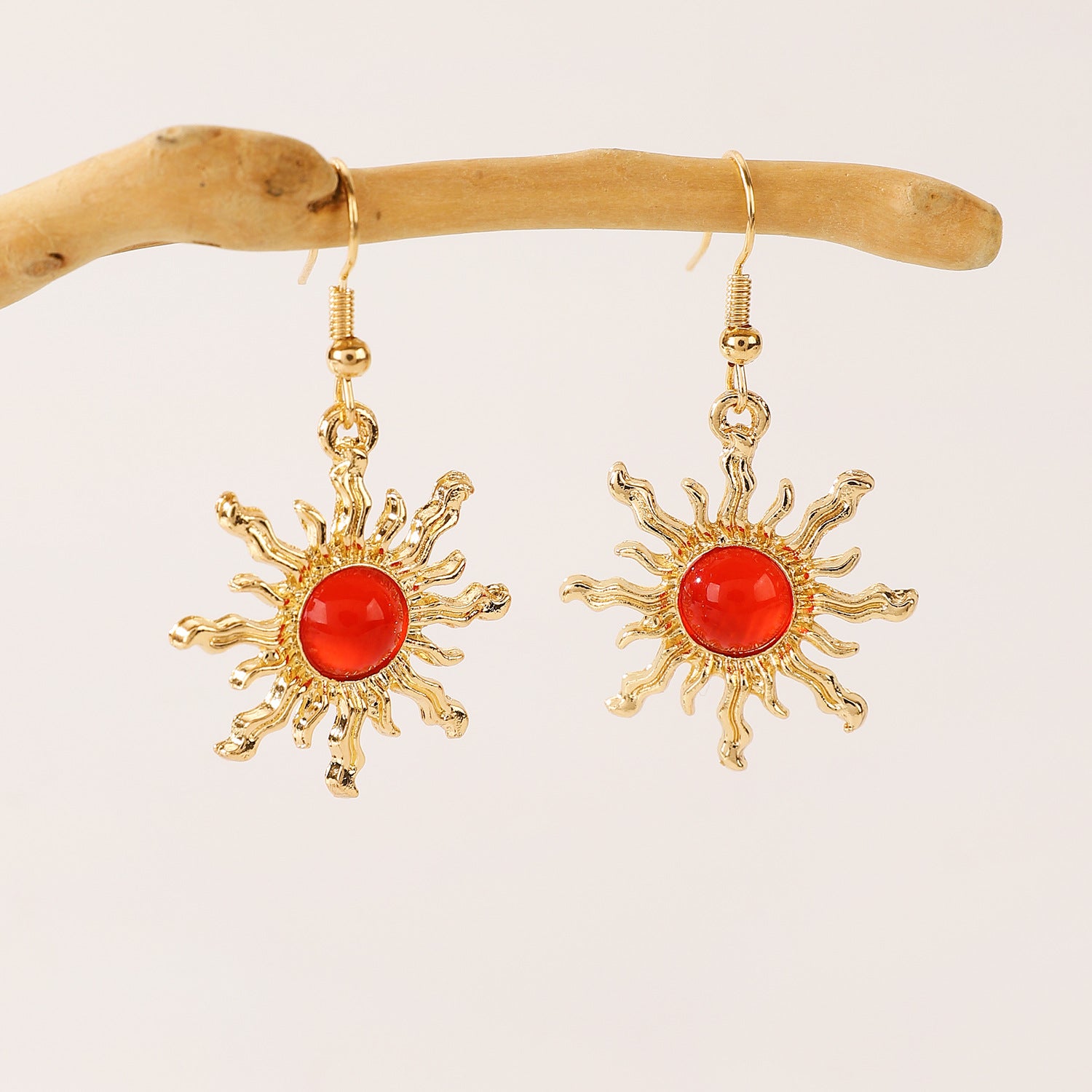 Wholesale Bohemian Green Blue Red Sunrise Earrings