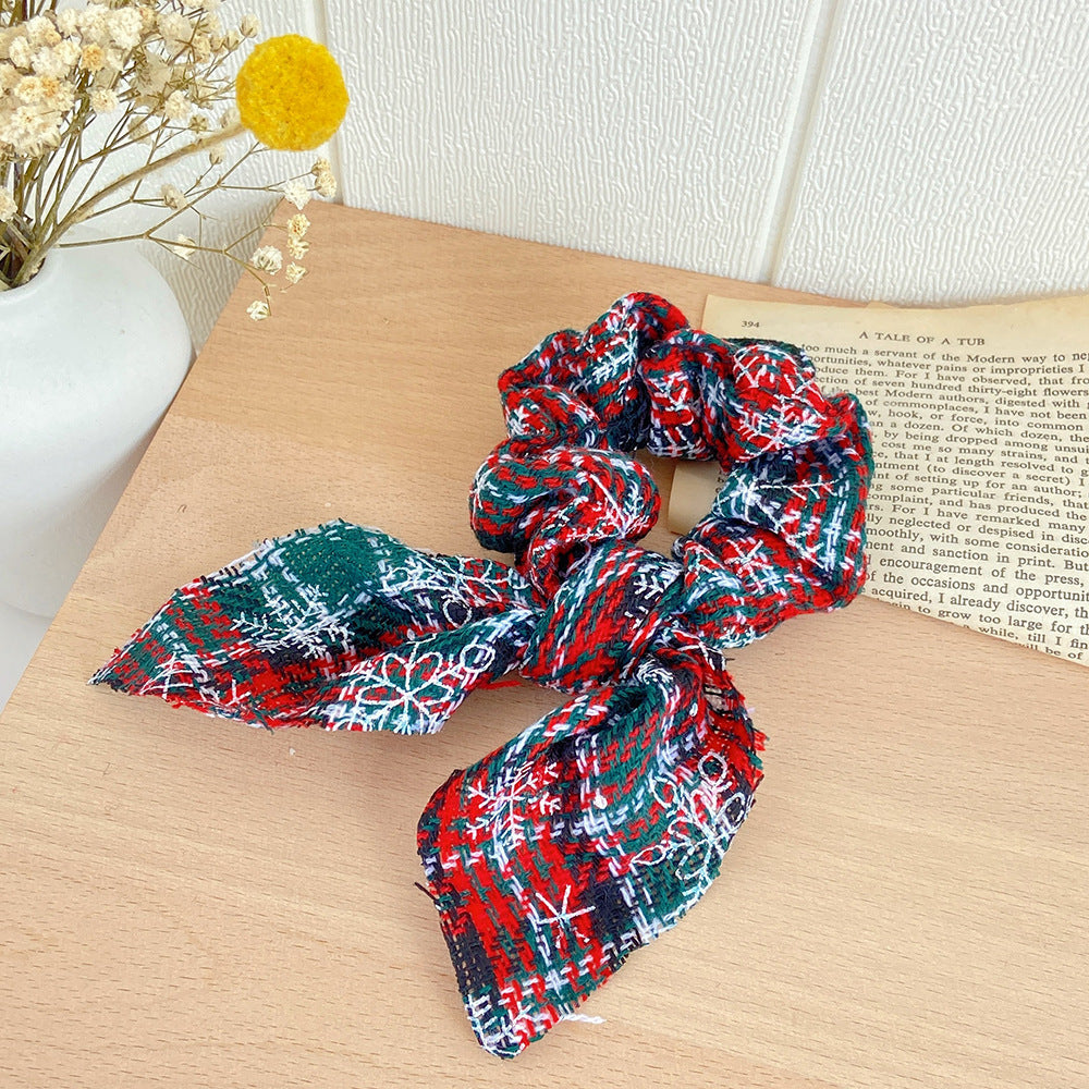Wholesale Christmas Autumn/Winter Fabric Hair Scrunchies