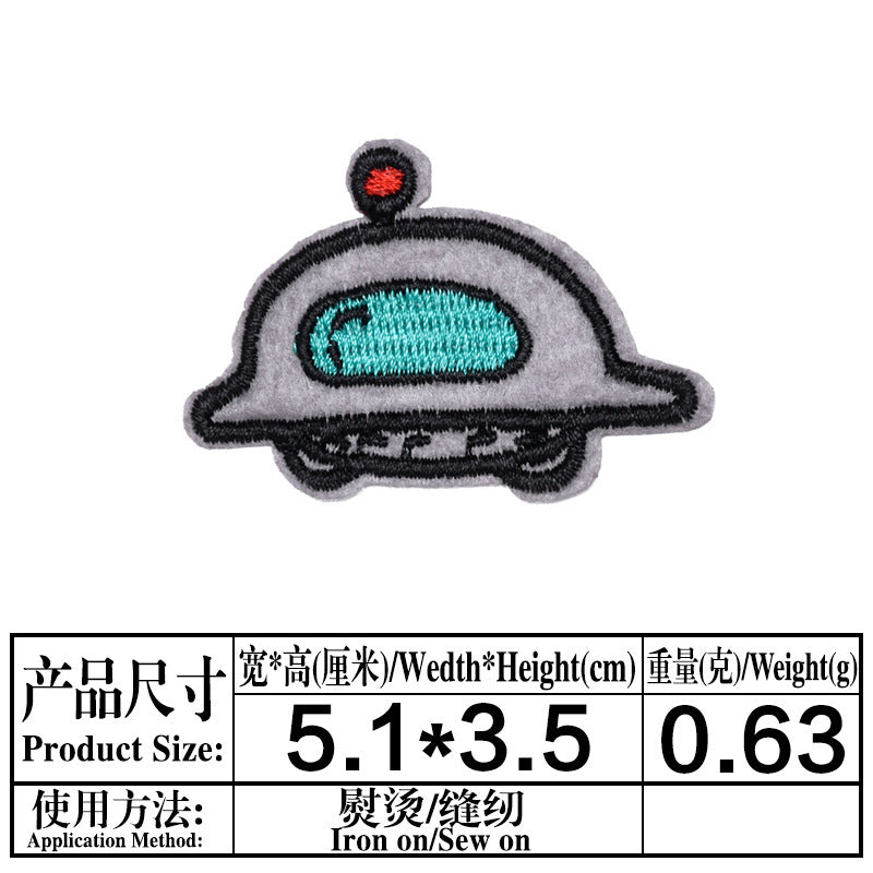 Wholesale Chic Embroidered Cloth Patches For Clothing Repair Decorative Applique Badges DIY Sewing Craft Supply Gift
