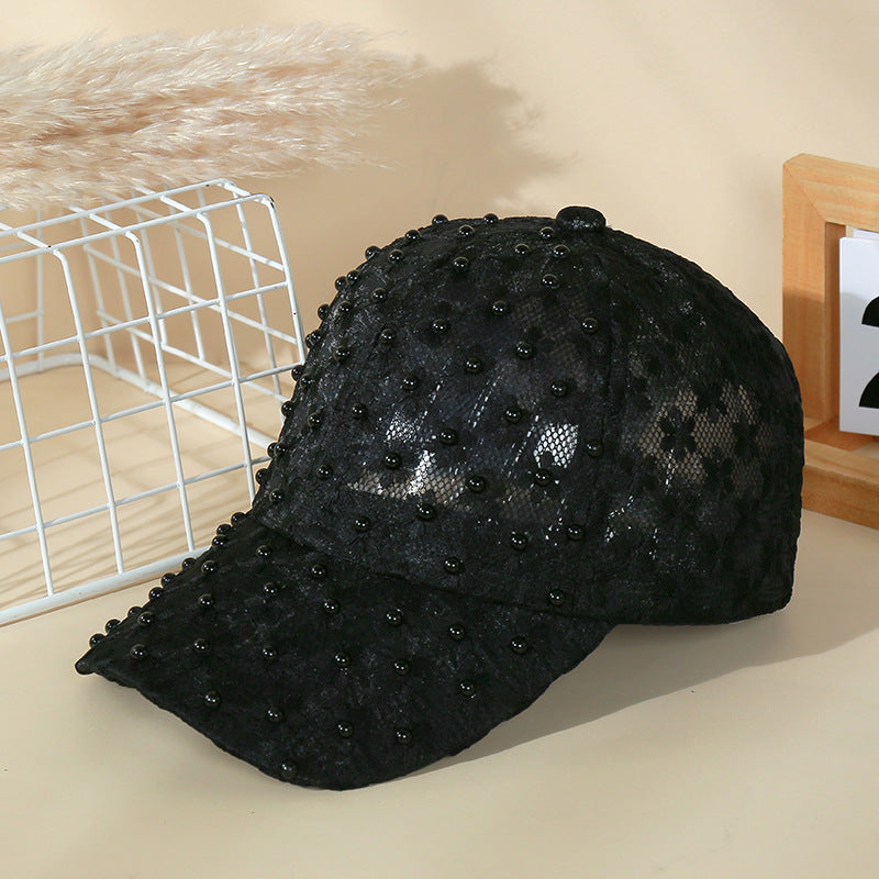 Wholesale Lace Breathable Sun Protection Face Small Baseball Cap