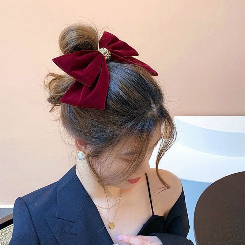 Wholesale Velvet Bow Hair Clips