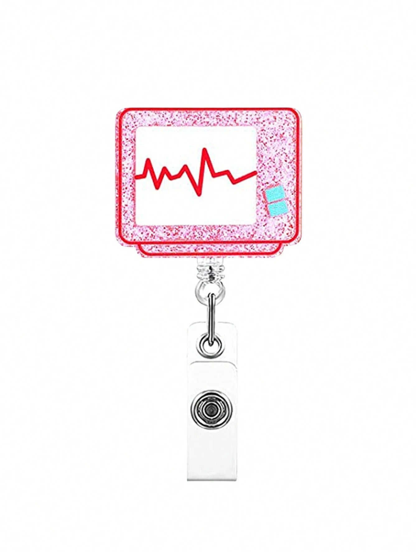 Wholesale Acrylic Love Clothes Syringe Mask Retractable Badge Scroll Keychain