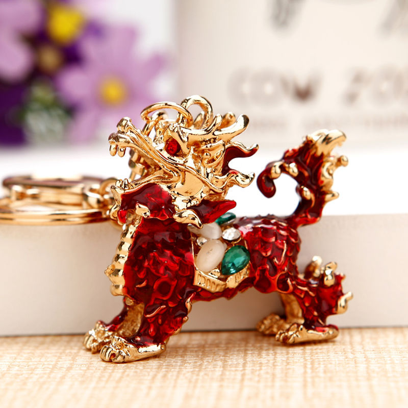 Wholesale Stylish Rhinestone Bear Keychain Car Key Accessory Bag Charm Champagne Zinc Alloy Wedding Gift For Resale