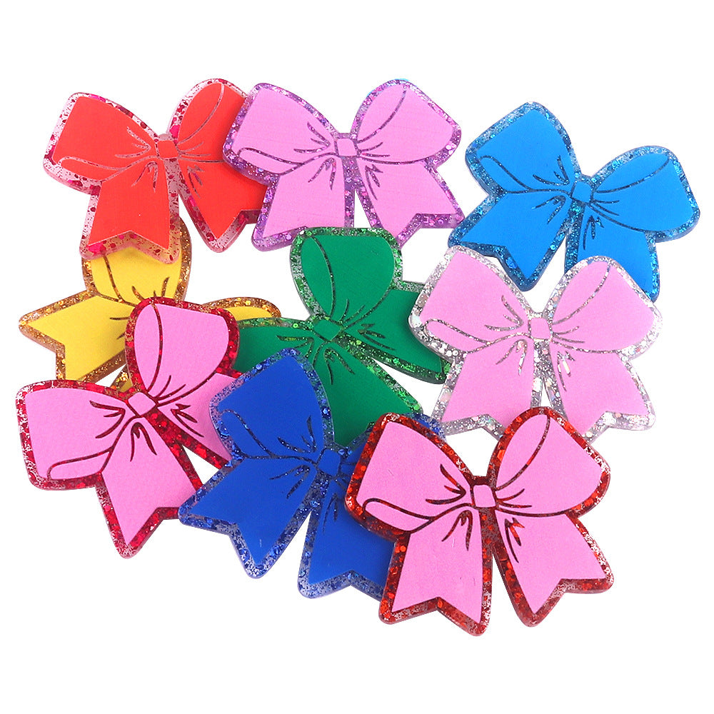 Wholesale 10pcs/pack Pretty Bows Acrylics for Badge Reel