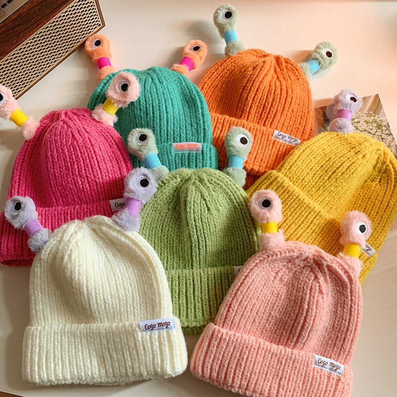 Wholesale Cute and Funny Frog Knitted Woolen Hat