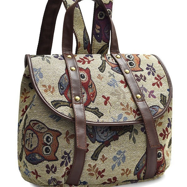 Wholesale  retro style backpack handbag