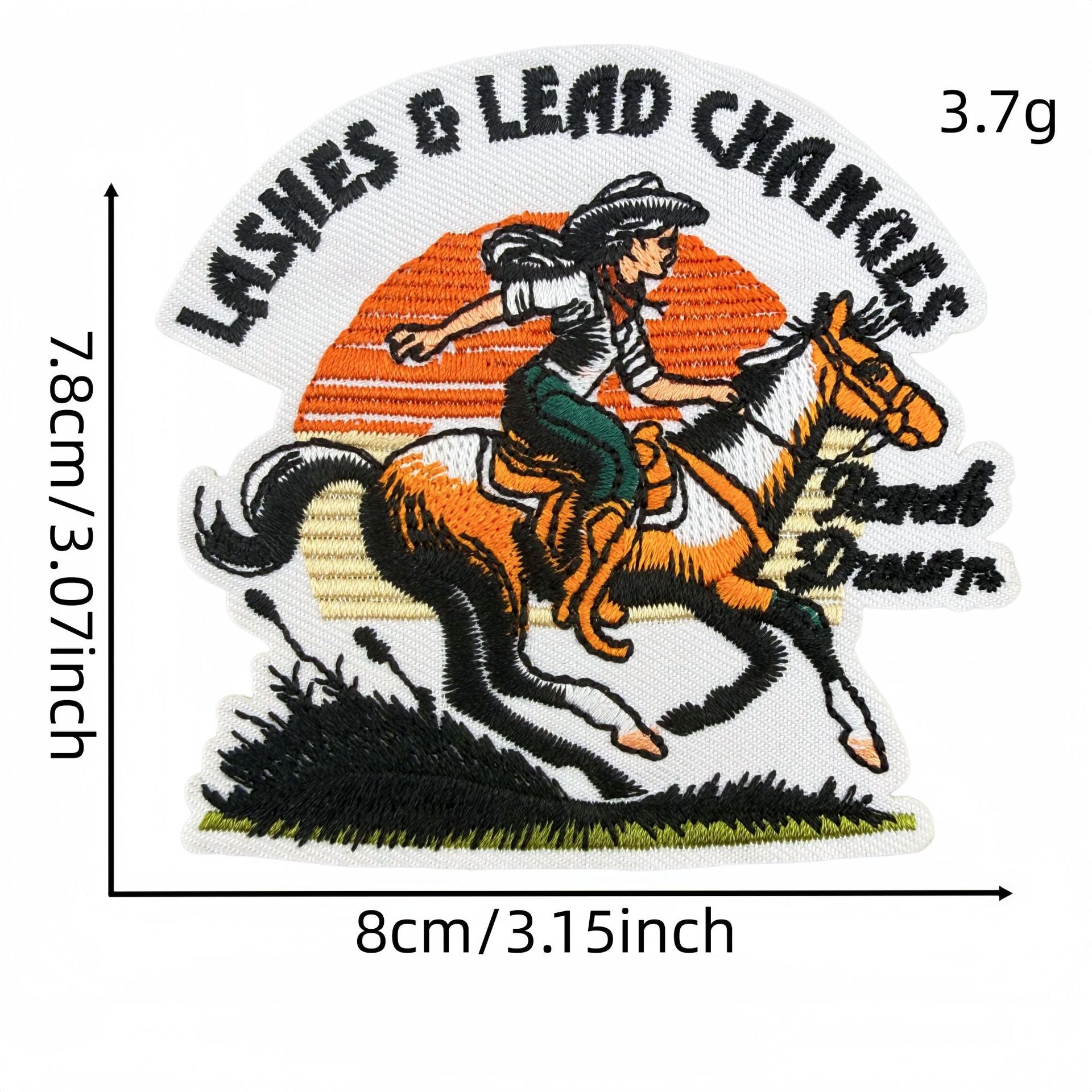 Wholesale Chic Cowgirl Western Embroidered Patch Set 18Pc Leopard Cactus Design Sew On Badge Craft Supply