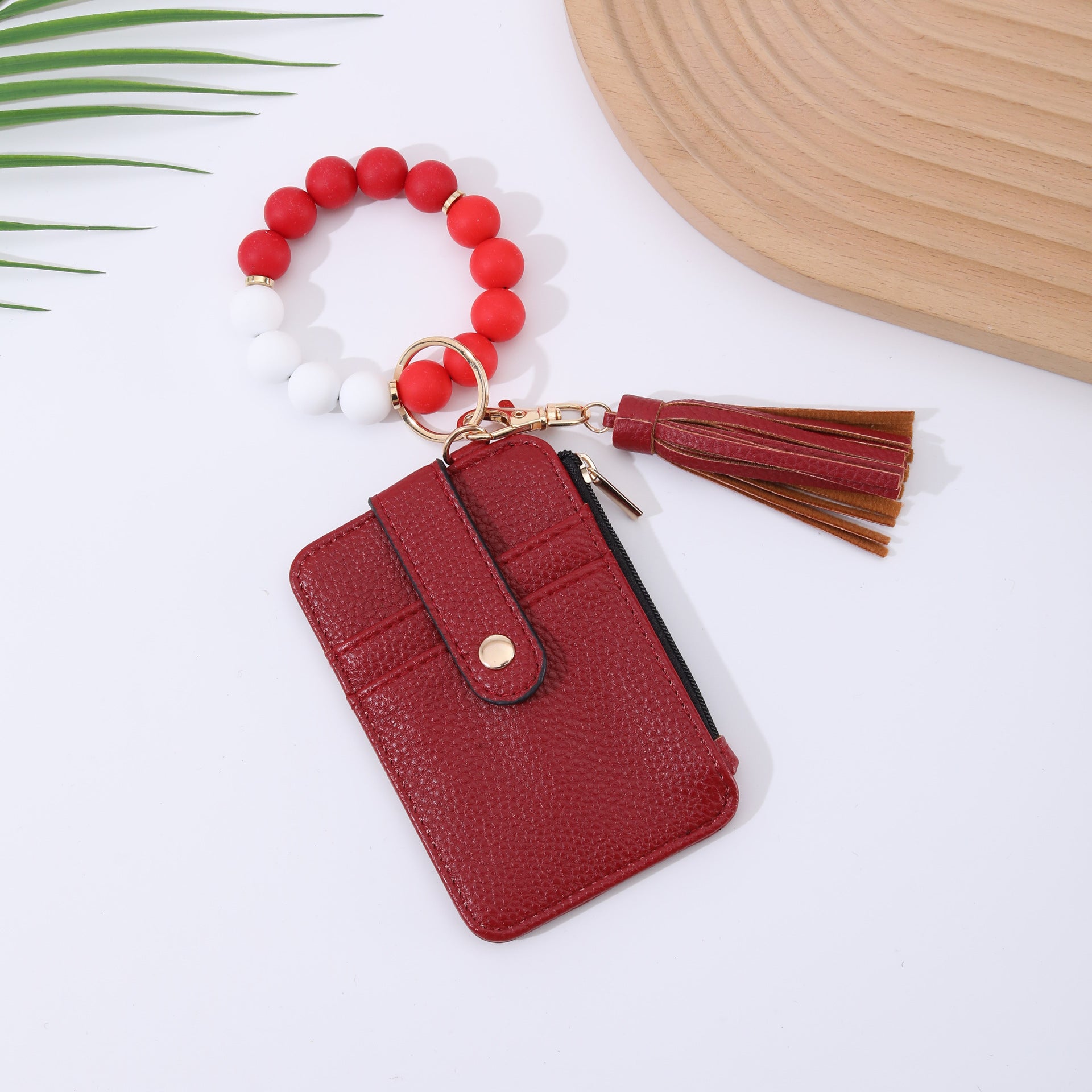 Wholesale Silicone leather wallet  Keychains