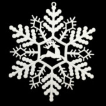 Wholesale Sales multi-style plastic snowflake  decoration