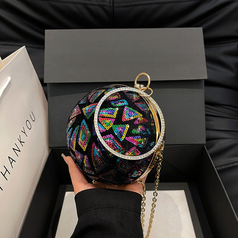 Wholesale sequin chain shoulder bag