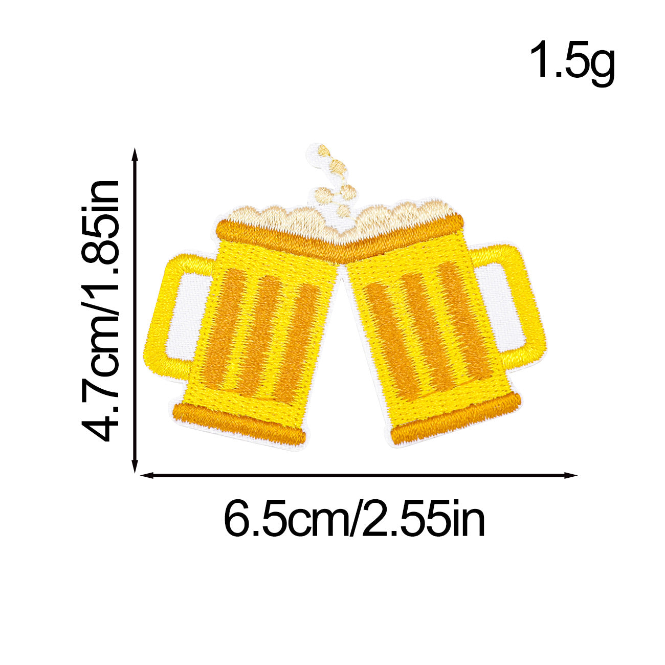 Wholesale Western patch yellow clothing accessories embroidery patch