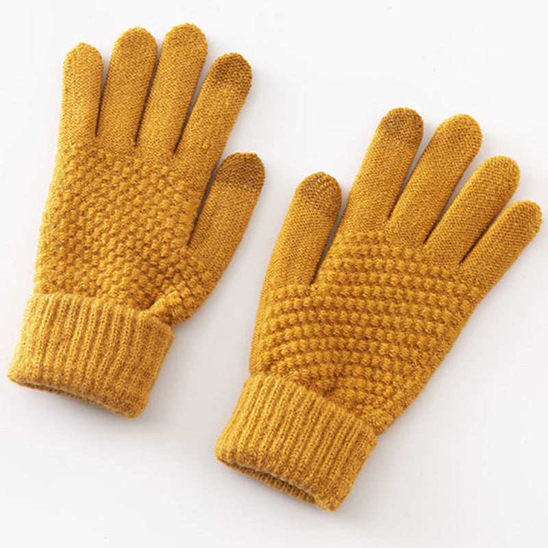 Wholesale Christmas Plush Knitted Gloves
