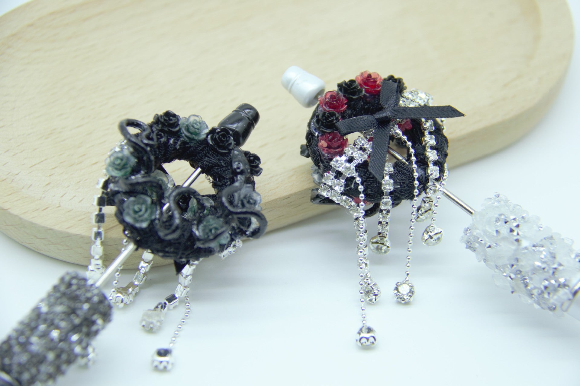 Wholesale Heavy Industry Dark Retro Snake Tassel Ring DIY Jewelry Accessories Beads