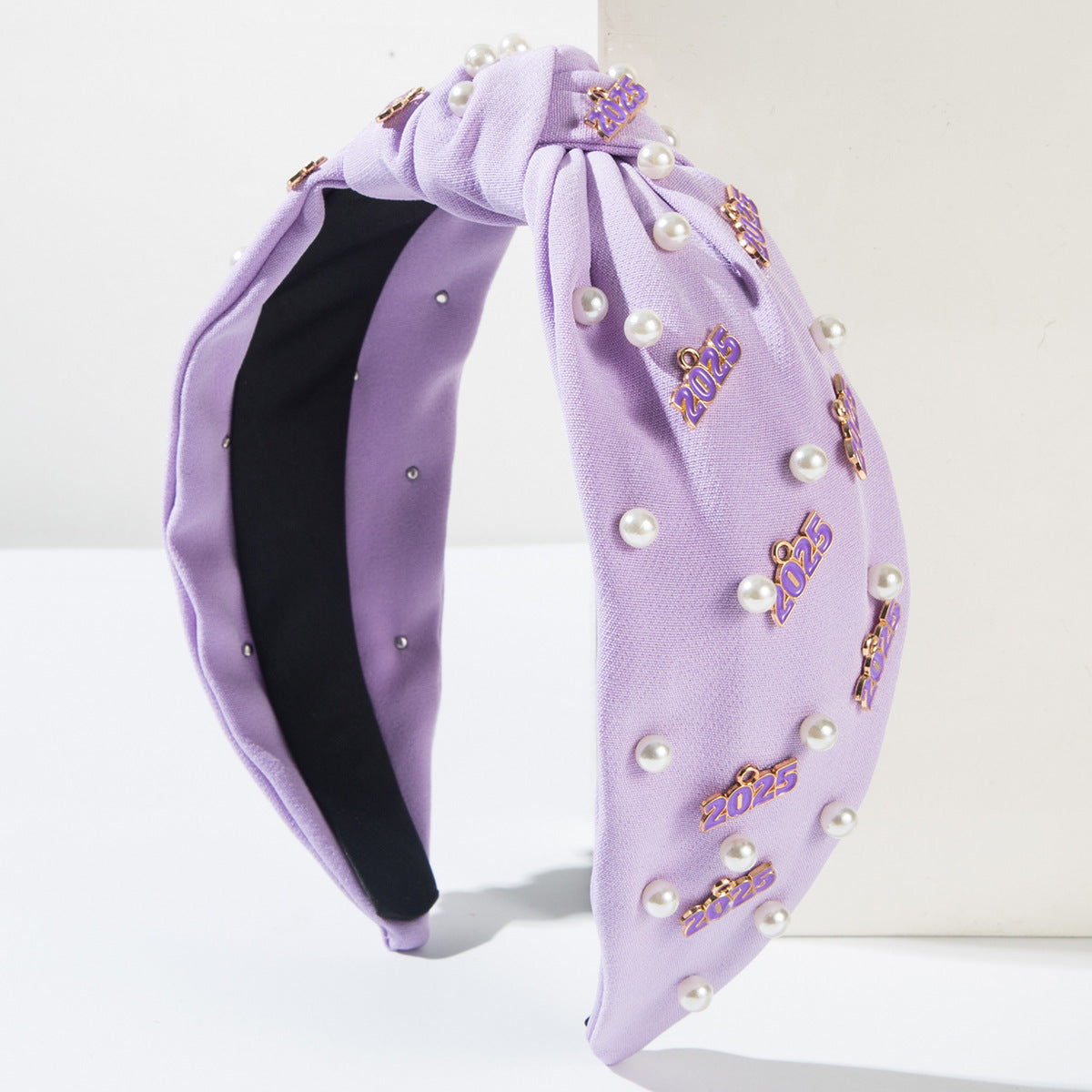 Wholesale New Year's Inlaid Pearl 2025 Digital Accessory Headband