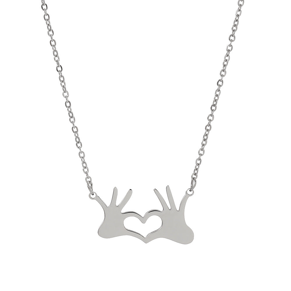 Wholesale Mother's Day Mother and Child Stainless Steel Necklaces