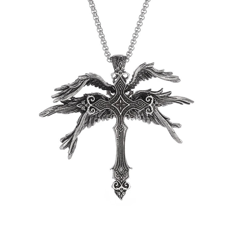 Wholesale Vintage Seraph Cross Necklace