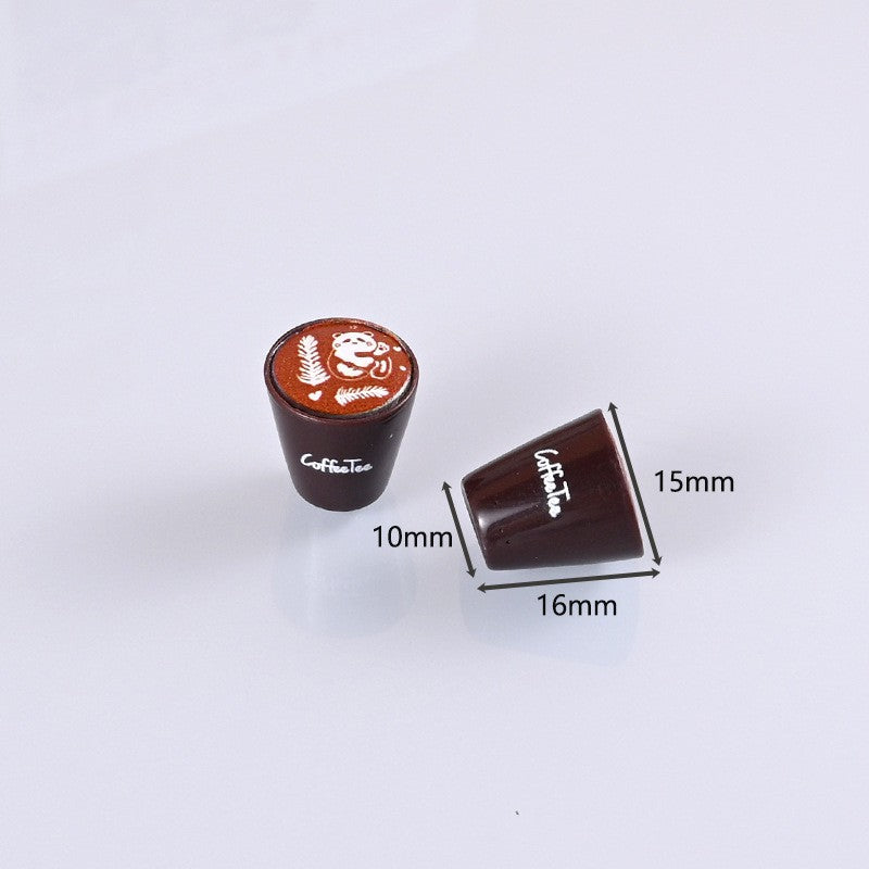 Wholesale 10pcs Floral coffee cups food toys Doll Accessories