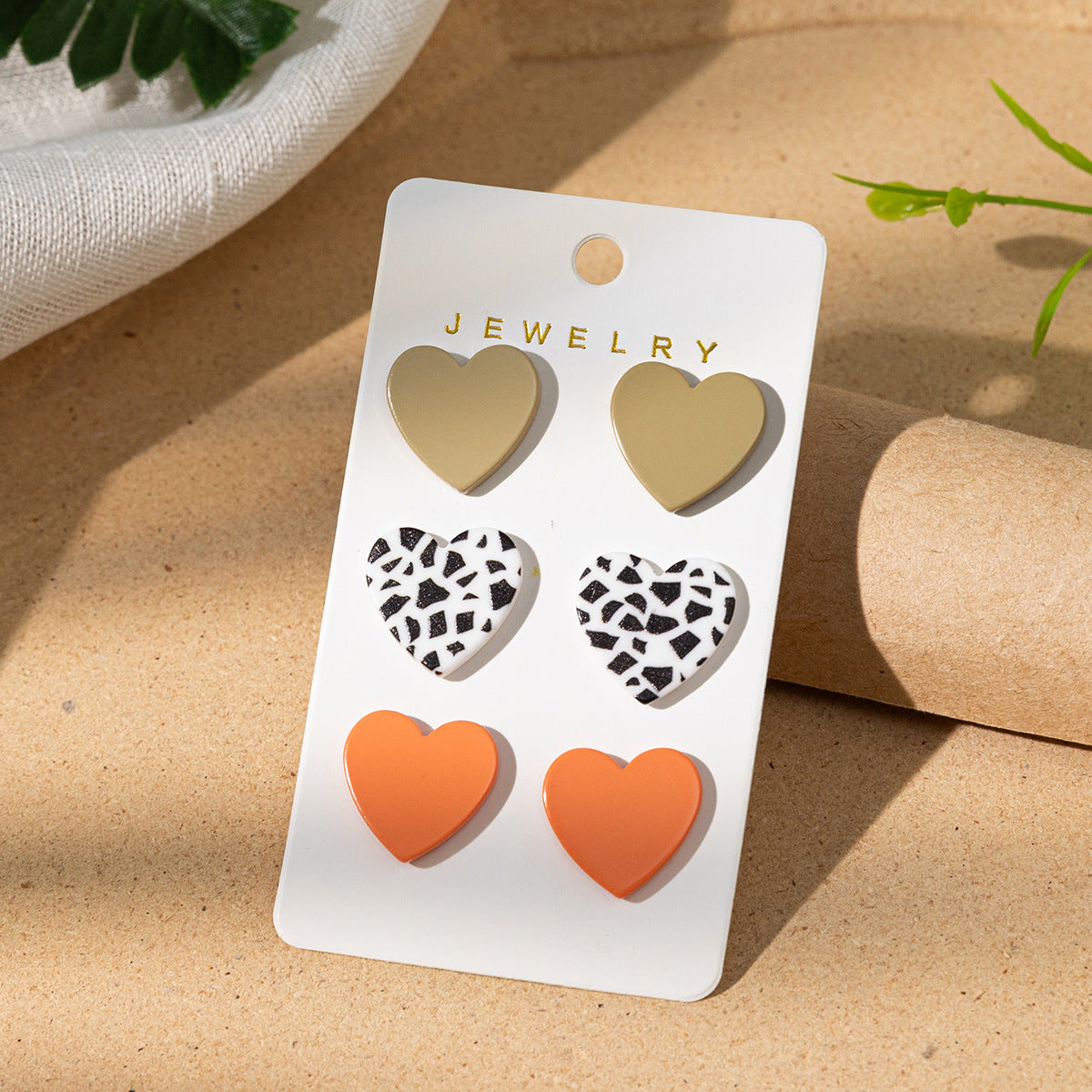 Wholesale design leopard acrylic earrings