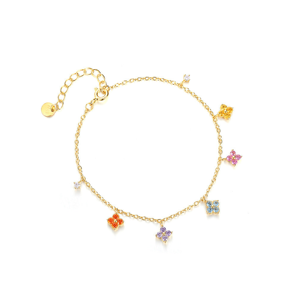 Wholesale Colorful zircon inlaid choker necklace