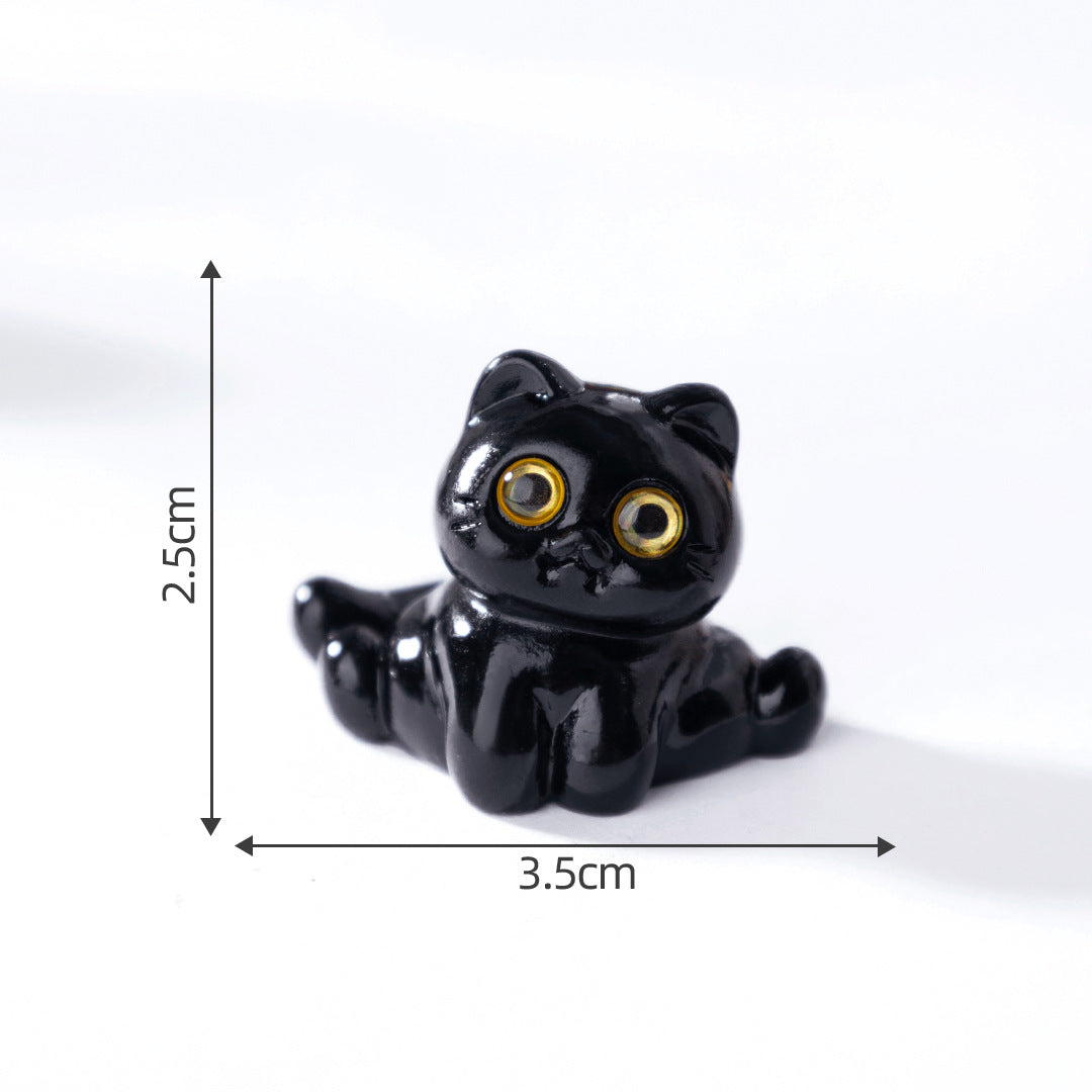 Wholesale Micro-landscape cat baby house mini car desktop small ornaments