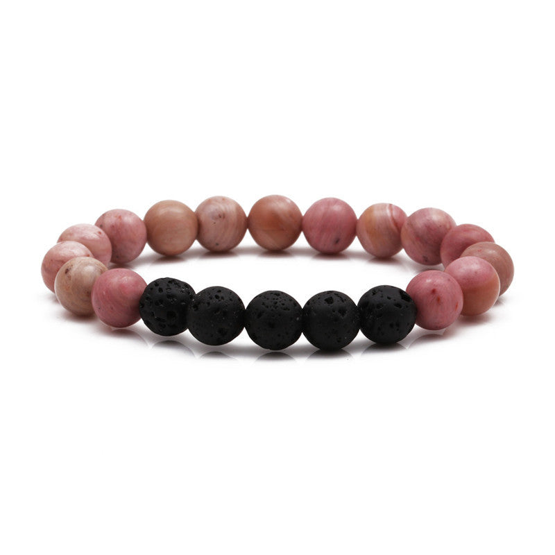 Wholesale Stretch Volcanic Stone Natural Stone Beaded Bracelet