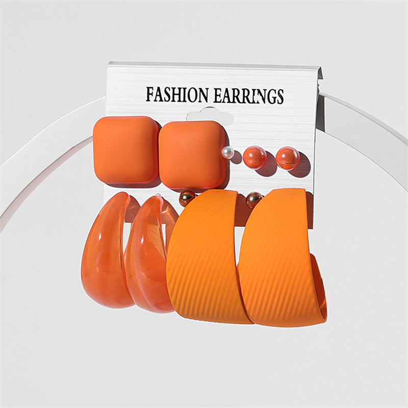 Wholesale Acrylic Earrings Stud Set