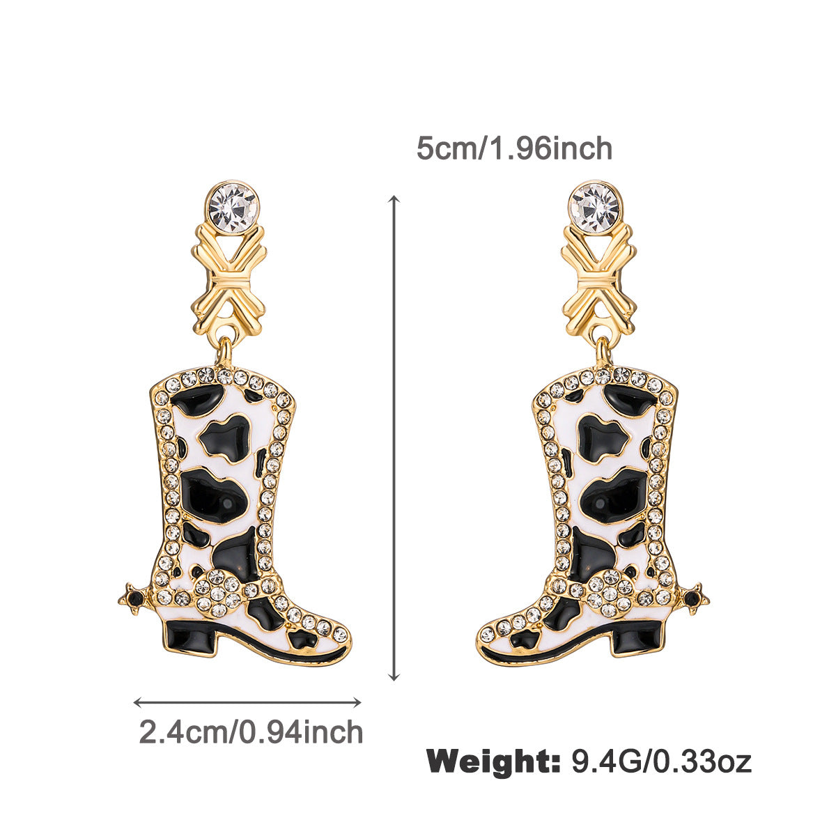 Wholesale  4pcs Oil Drop Earrings Women' s Western-style Cowboy Earrings
