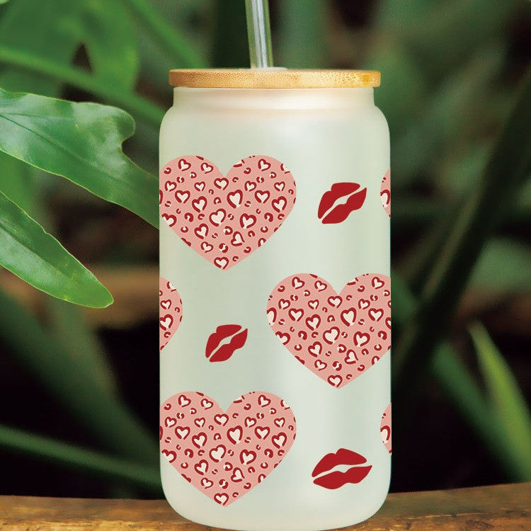 Wholesale Pink calf 16oz Cup UV DTF Wraps