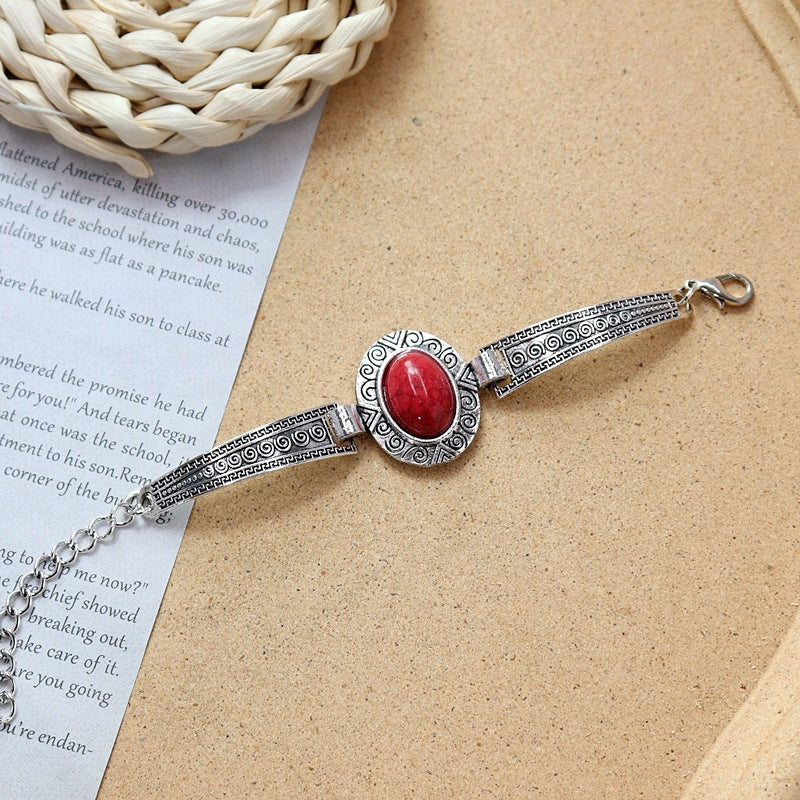 Wholesale Colored Stone All-match Simple Bracelet