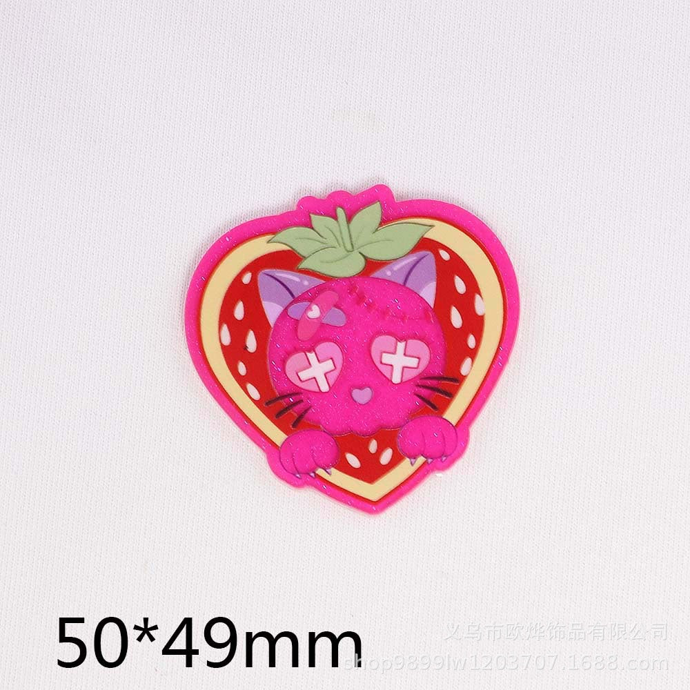 Wholesale 10PCS Valentine's Day Series Peach Heart Bag Pin DIY Patch Jewelry Acrylic