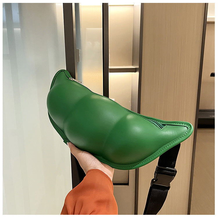 Wholesale Funny Bean Bag Shoulder Bag PU Water Resistant Messenger Bag