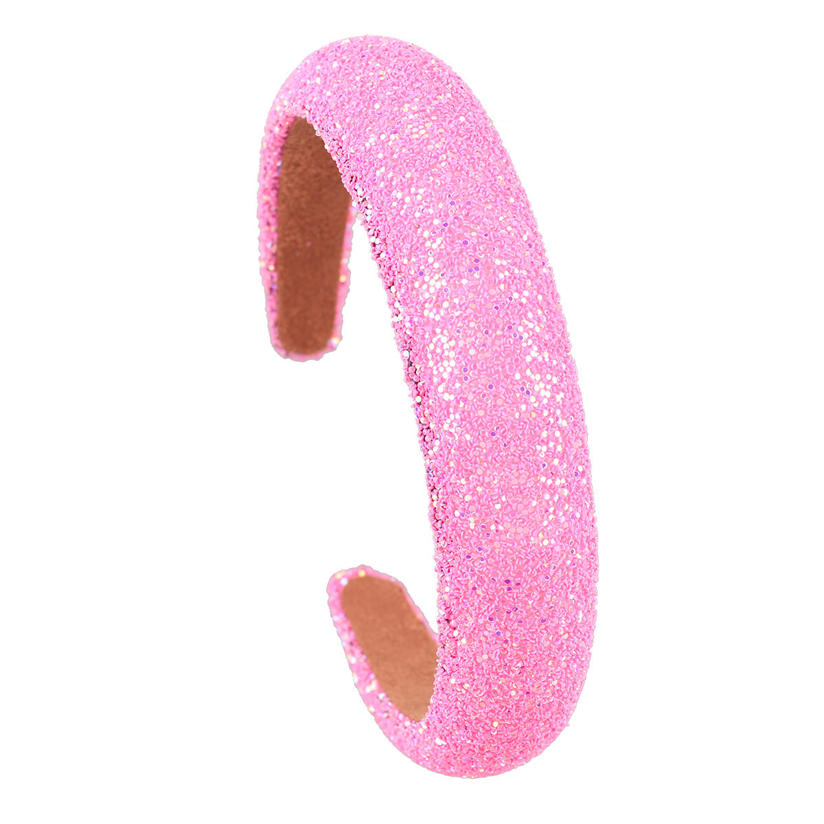 Wholesale Fabric Sponge Colorful Rice Beads Wide-brimmed Headband