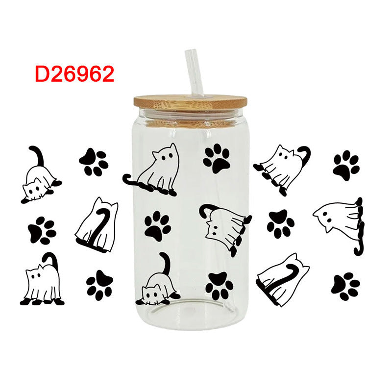 Wholesale UV Transfer Paste Glass Crystal Label Crystal Paste 16OZ UV DTF WRAPS