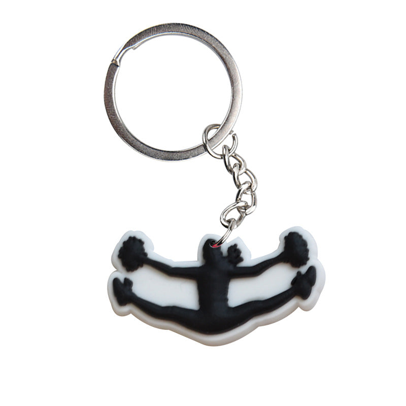 Llavero de la escuela de la escolar de la animadora de aleación de zinc al por mayor