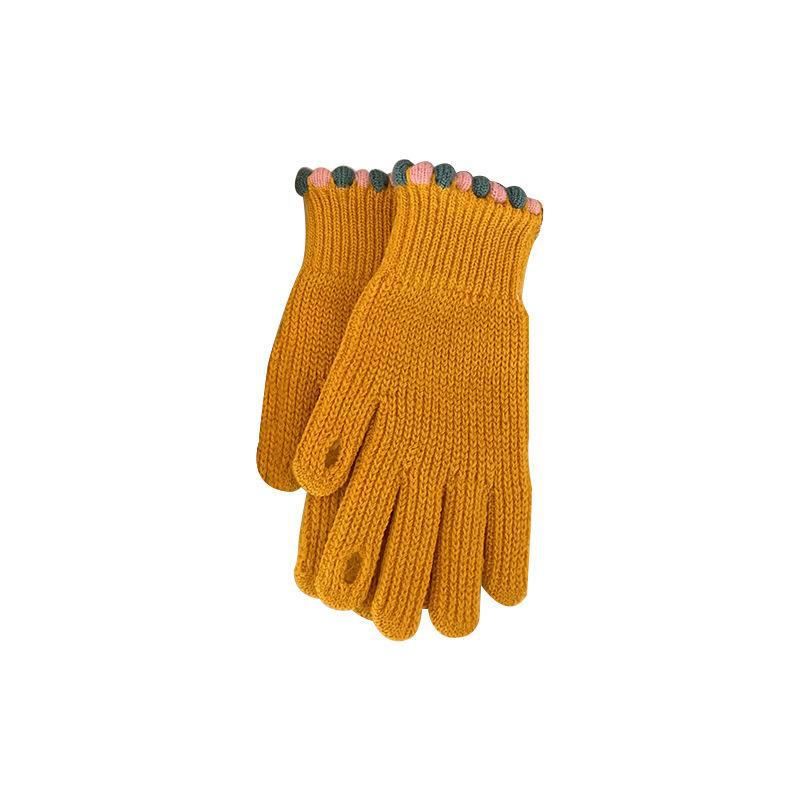 Wholesale Fingerless Candy Color Windproof Warm Gloves