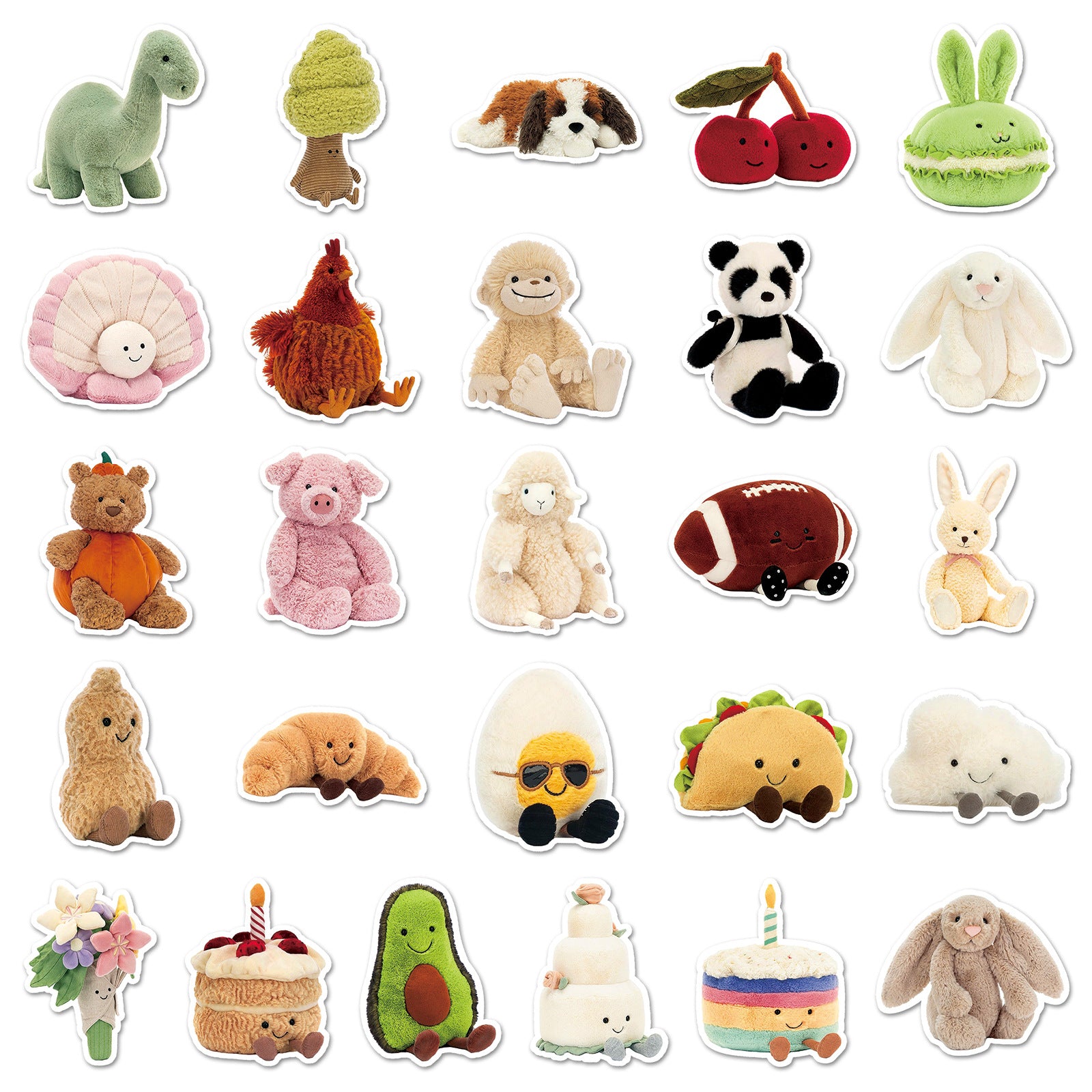Wholesale 51 Cute Cartoon Animal Graffiti Stickers OLY Exclusive