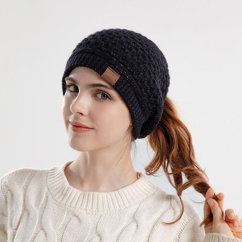 Wholesale Autumn and Winter Warm Ear Protection Pullover Knitted Beanie