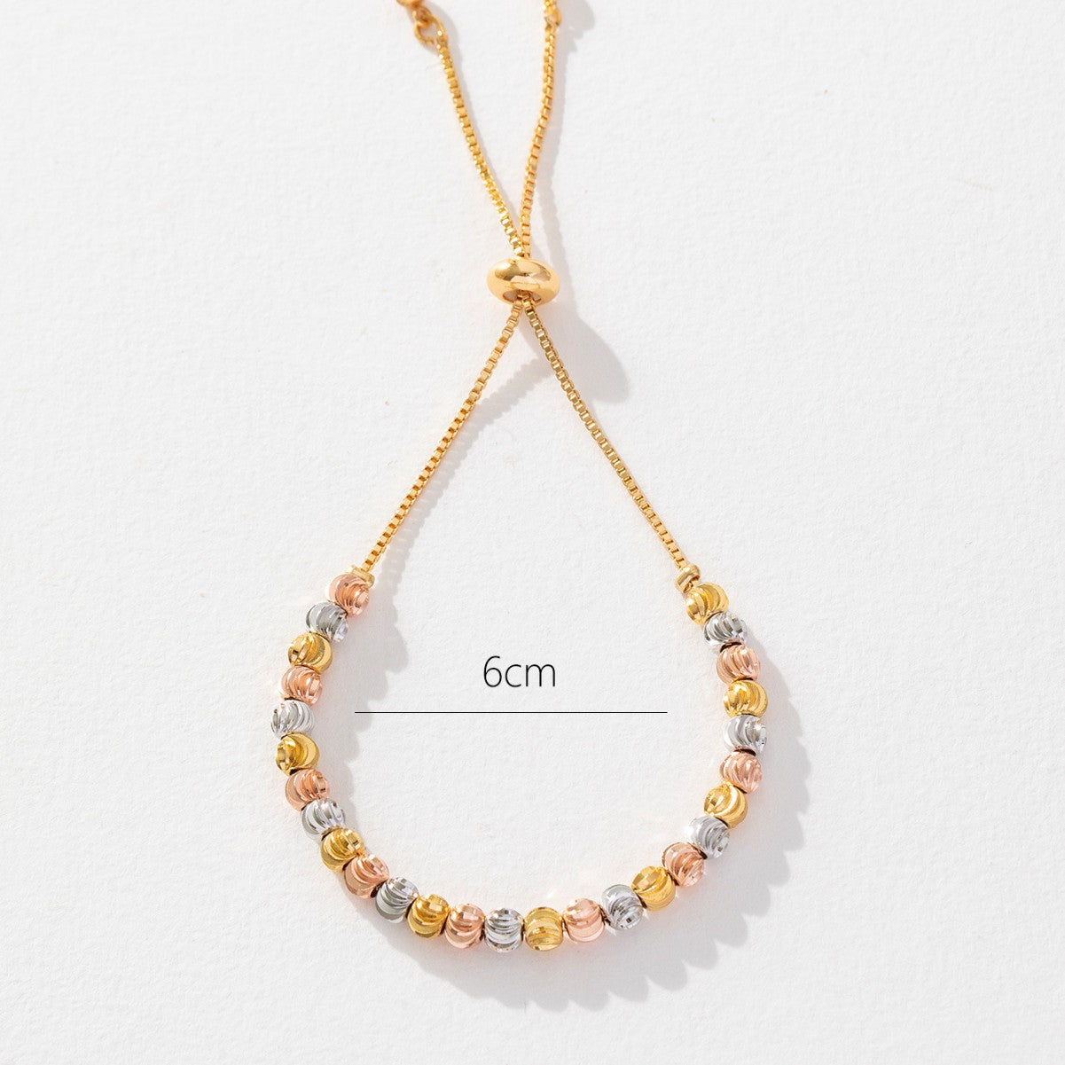 Wholesale Gold and silver tricolor Watermelon bead bracelet