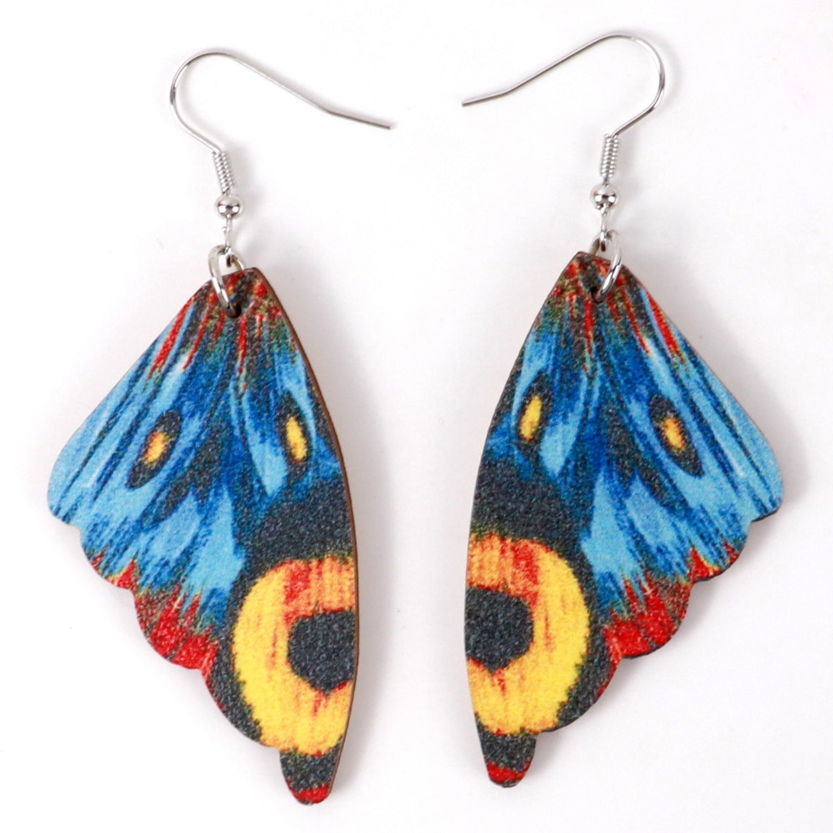 Wholesale Bohemian Pastoral Style Butterfly Wing Wooden Earrings