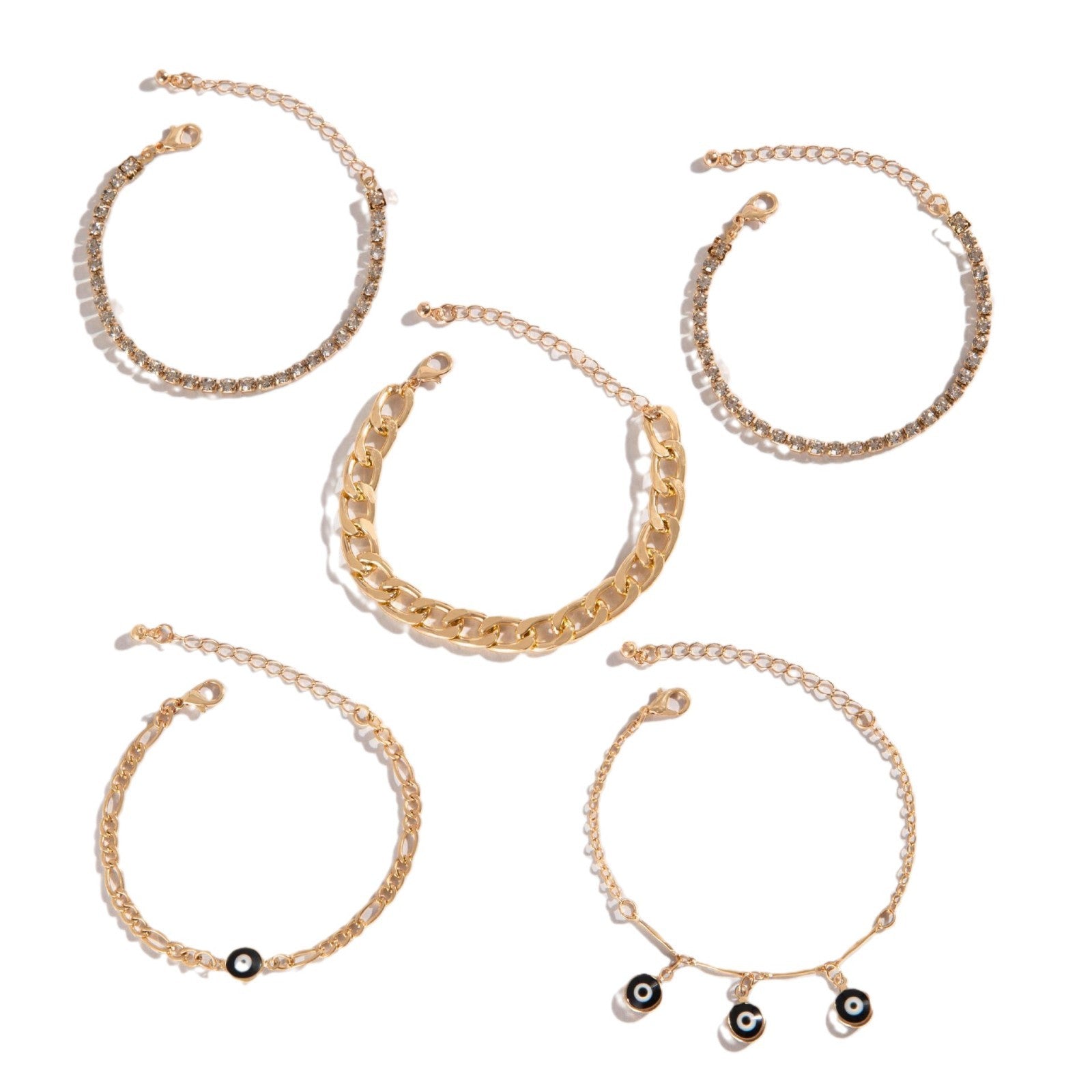 Wholesale Devil's eye bracelet design niche versatile eye bracelet set