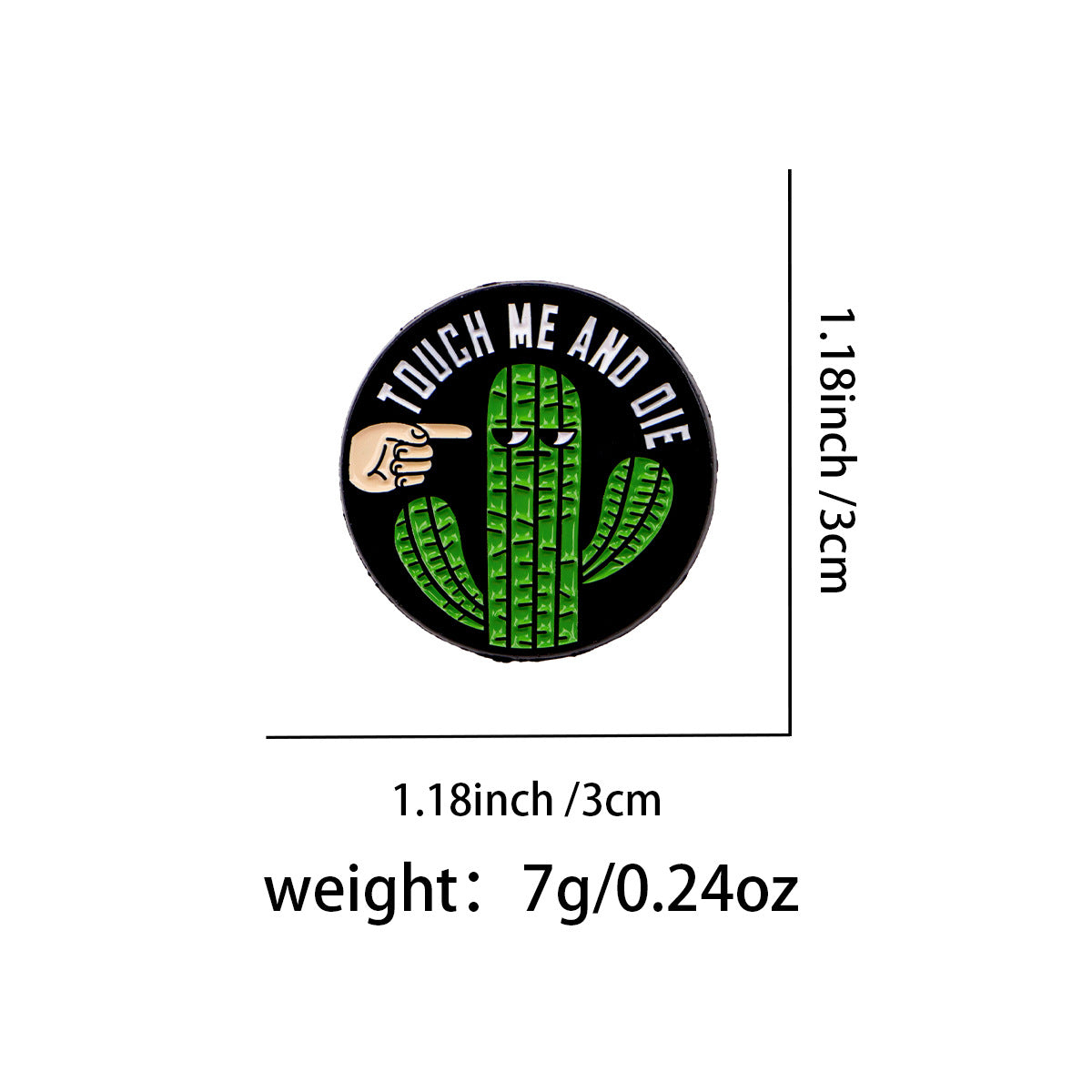 Wholesale Cartoon Metal Badge Creative English Letter Ornaments