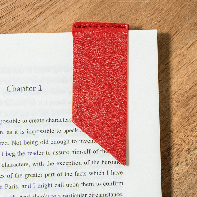Wholesale Handmade Leather Label Notepad Label Reading Book Cute Literary Bookmark
