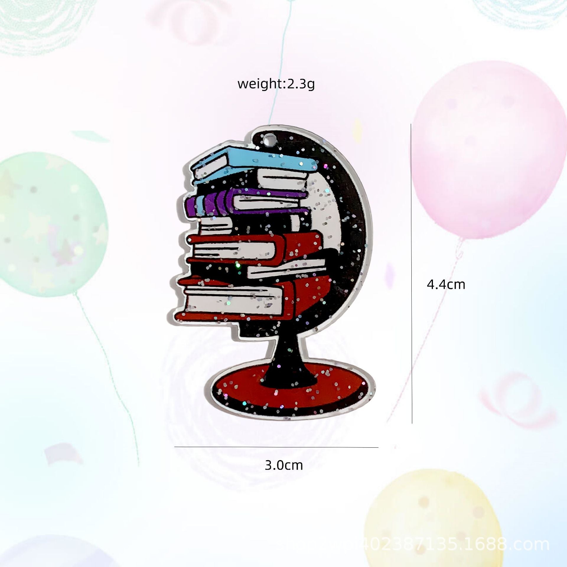 Wholesale 30pcs Acrylic Glitter Campus Style Graduation Season Accessories DIY Materials