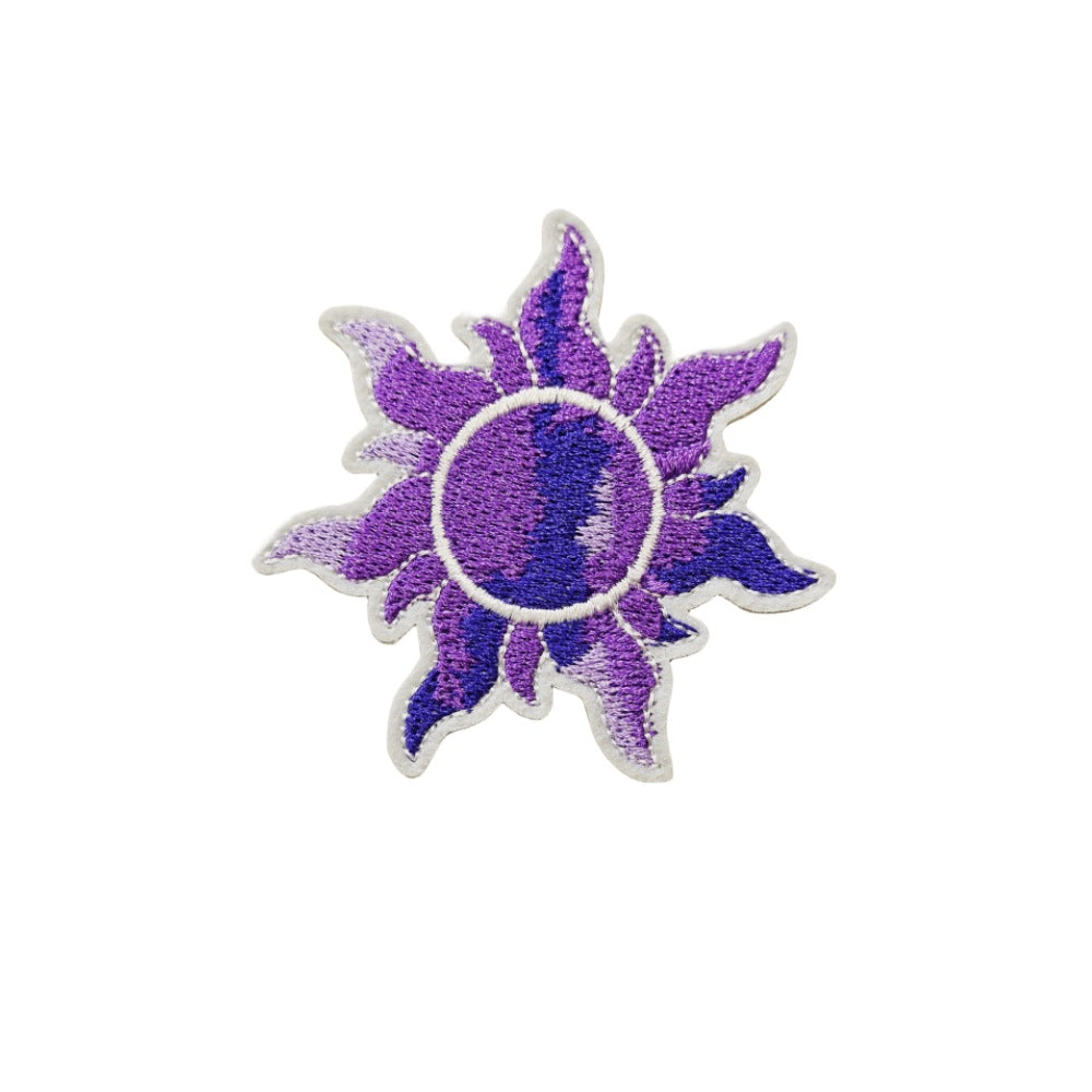 Wholesale Purple Series Iron On Embroidered Patches Decorative Clothing Accessory For Boutique Resale