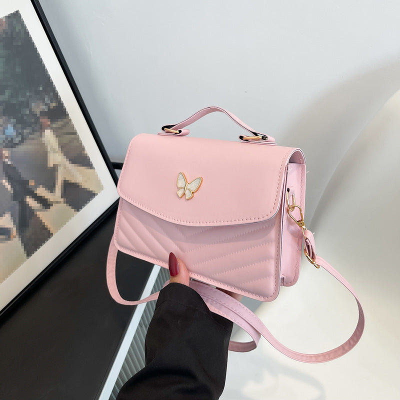 Wholesale Solid Color Butterfly Handbag Crossbody Bag